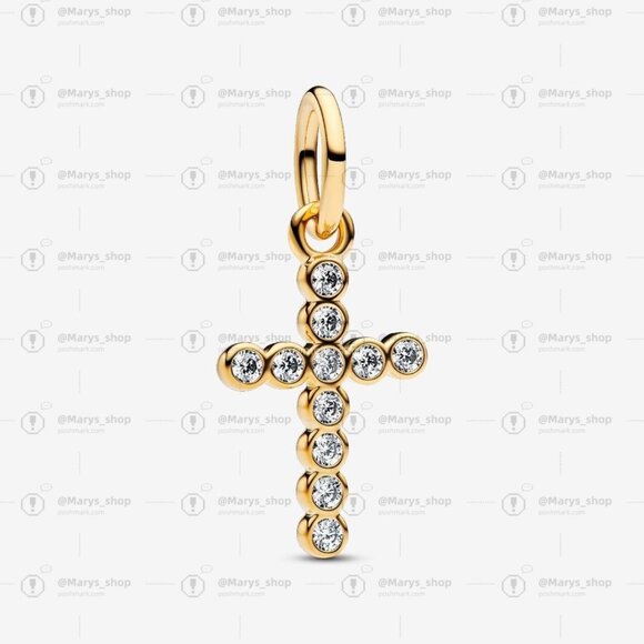 Pandora Cross Dangle Charm|Pendant - Picture 1 of 2